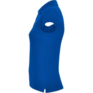 Polo Roly STAR WOMAN en azul royal, vista lateral