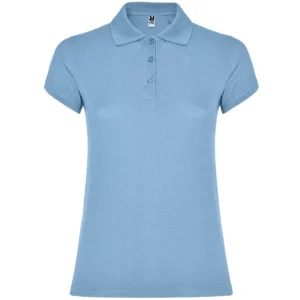 Polo Roly STAR WOMAN en celeste, vista frontal