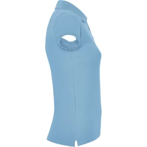 Polo Roly STAR WOMAN en celeste, vista lateral opuesta