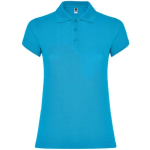 Polo Roly STAR WOMAN en turquesa, vista frontal