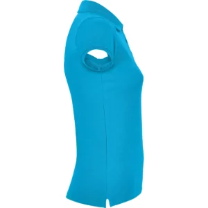 Polo Roly STAR WOMAN en turquesa, vista lateral opuesta