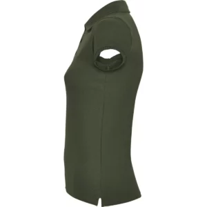 Polo Roly STAR WOMAN en verde aventura, vista lateral