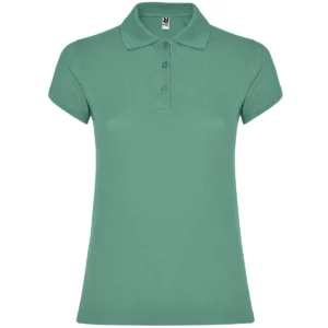 Polo Roly STAR WOMAN en menta oscuro, vista frontal