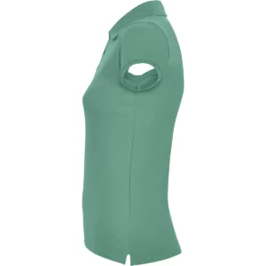 Polo Roly STAR WOMAN en menta oscuro, vista lateral