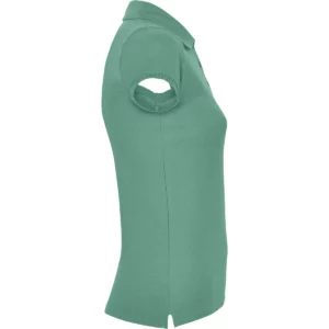 Polo Roly STAR WOMAN en menta oscuro, vista lateral opuesta