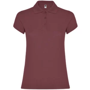 Polo Roly STAR WOMAN en rojo baya, vista frontal