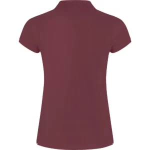 Polo Roly STAR WOMAN en rojo baya, vista trasera