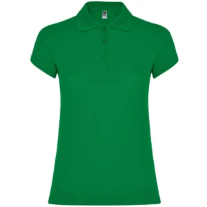 Polo Roly STAR WOMAN en verde tropical, vista frontal