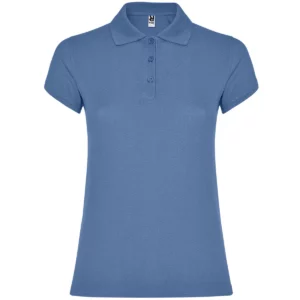 Polo Roly STAR WOMAN en azul riviera, vista frontal