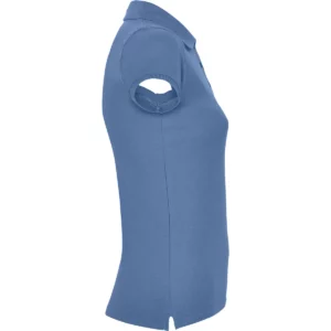 Polo Roly STAR WOMAN en azul riviera, vista lateral opuesta