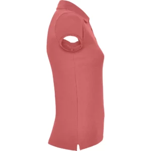 Polo Roly STAR WOMAN en rojo crisantemo, vista lateral opuesta