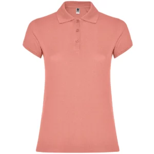Polo Roly STAR WOMAN en naranja clay, vista frontal