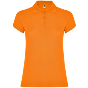Polo Roly STAR WOMAN en naranja, vista frontal