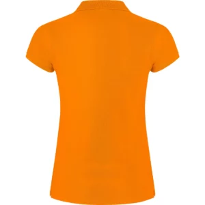 Polo Roly STAR WOMAN en naranja, vista trasera
