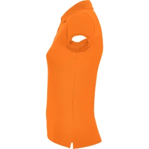 Polo Roly STAR WOMAN en naranja, vista lateral