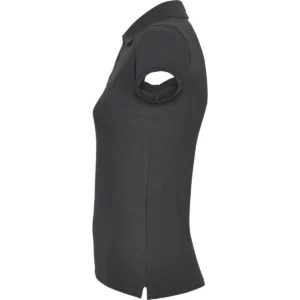 Polo Roly STAR WOMAN en plomo oscuro, vista lateral