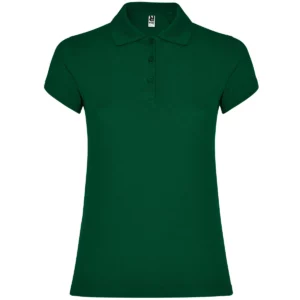 Polo Roly STAR WOMAN en verde botella, vista frontal