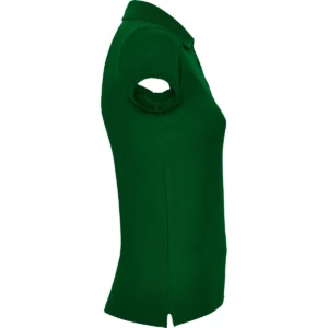 Polo Roly STAR WOMAN en verde botella, vista lateral opuesta
