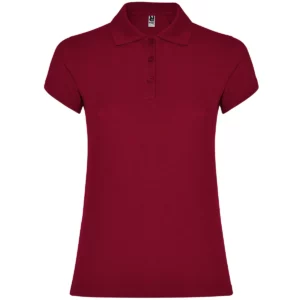 Polo Roly STAR WOMAN en granate, vista frontal