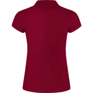 Polo Roly STAR WOMAN en granate, vista trasera