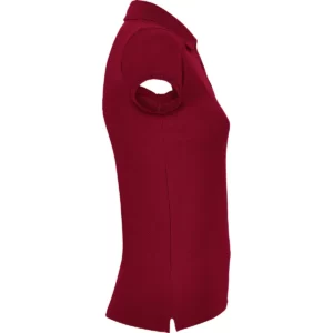 Polo Roly STAR WOMAN en granate, vista lateral opuesta
