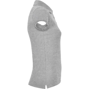 Polo Roly STAR WOMAN en gris vigoré, vista lateral opuesta