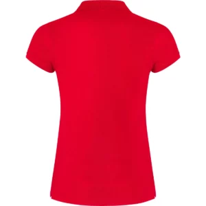 Polo Roly STAR WOMAN en rojo, vista trasera