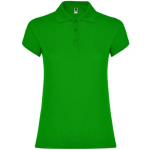 Polo Roly STAR WOMAN en verde grass, vista frontal