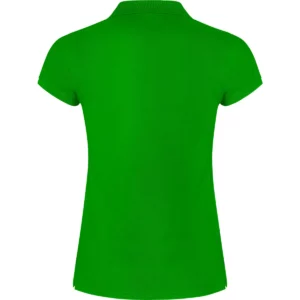 Polo Roly STAR WOMAN en verde grass, vista trasera