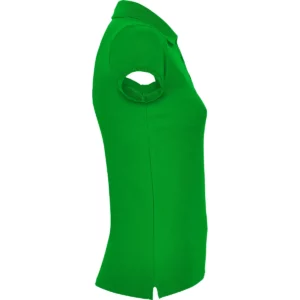 Polo Roly STAR WOMAN en verde grass, vista lateral opuesta