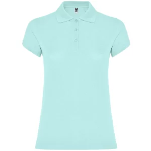 Polo Roly STAR WOMAN en verde menta, vista frontal