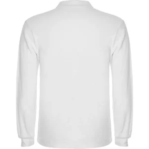 Polo Roly ESTRELLA L/S en blanco de manga larga, vista trasera