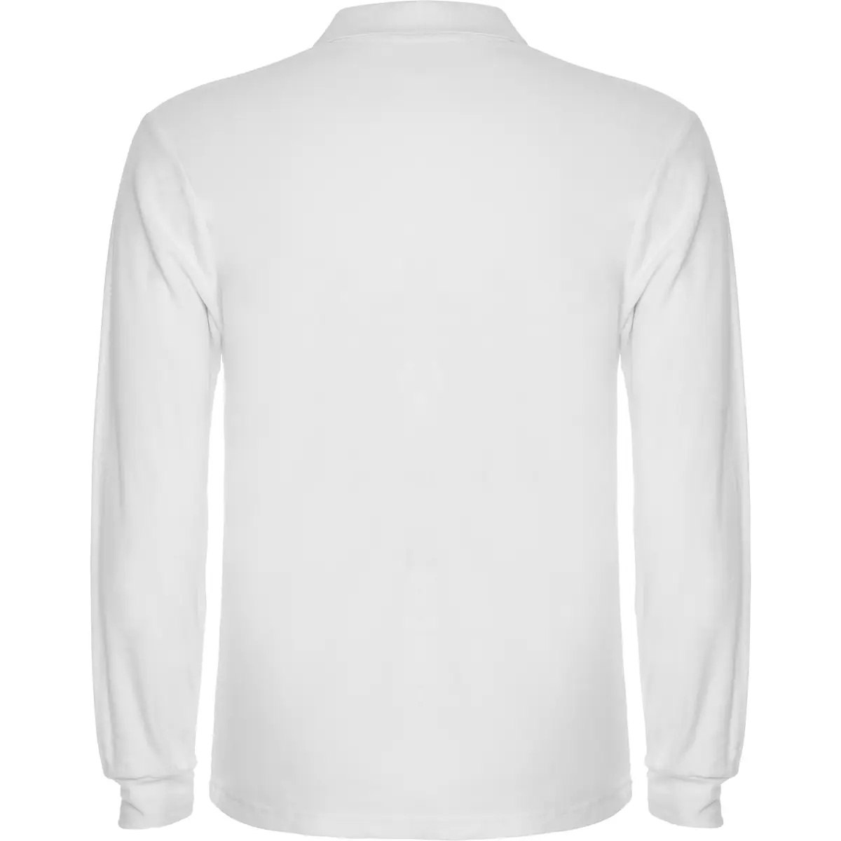 Polo piqué manga larga Roly ESTRELLA L/S 6 Polo Roly ESTRELLA L/S en blanco de manga larga, vista trasera