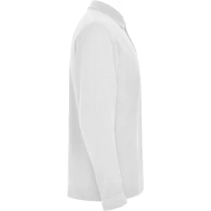 Polo Roly ESTRELLA L/S en blanco de manga larga, vista lateral opuesta