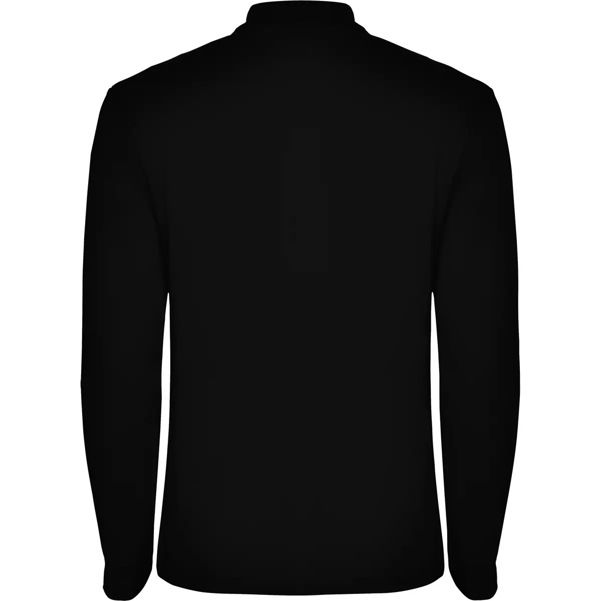 Polo piqué manga larga Roly ESTRELLA L/S 13 Polo Roly ESTRELLA L/S en negro de manga larga, vista trasera