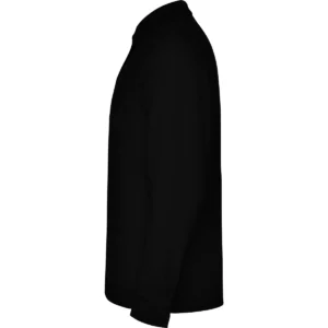 Polo Roly ESTRELLA L/S en negro de manga larga, vista lateral