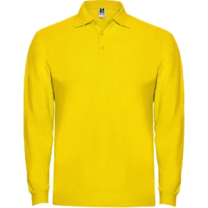 Polo Roly ESTRELLA L/S en amarillo de manga larga, vista frontal