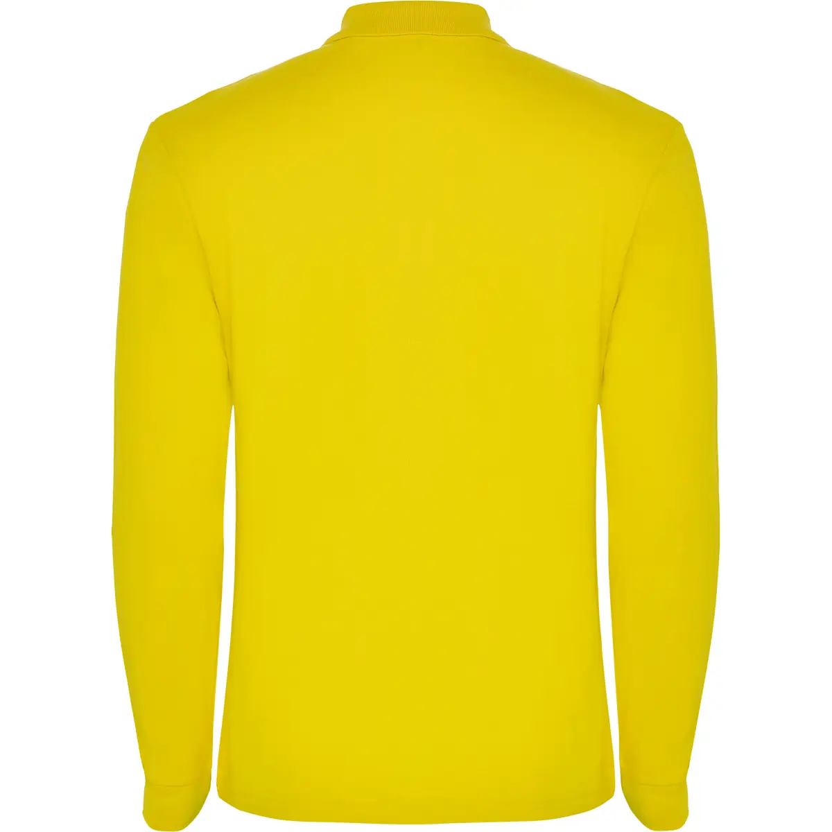 Polo piqué manga larga Roly ESTRELLA L/S 17 Polo Roly ESTRELLA L/S en amarillo de manga larga, vista trasera