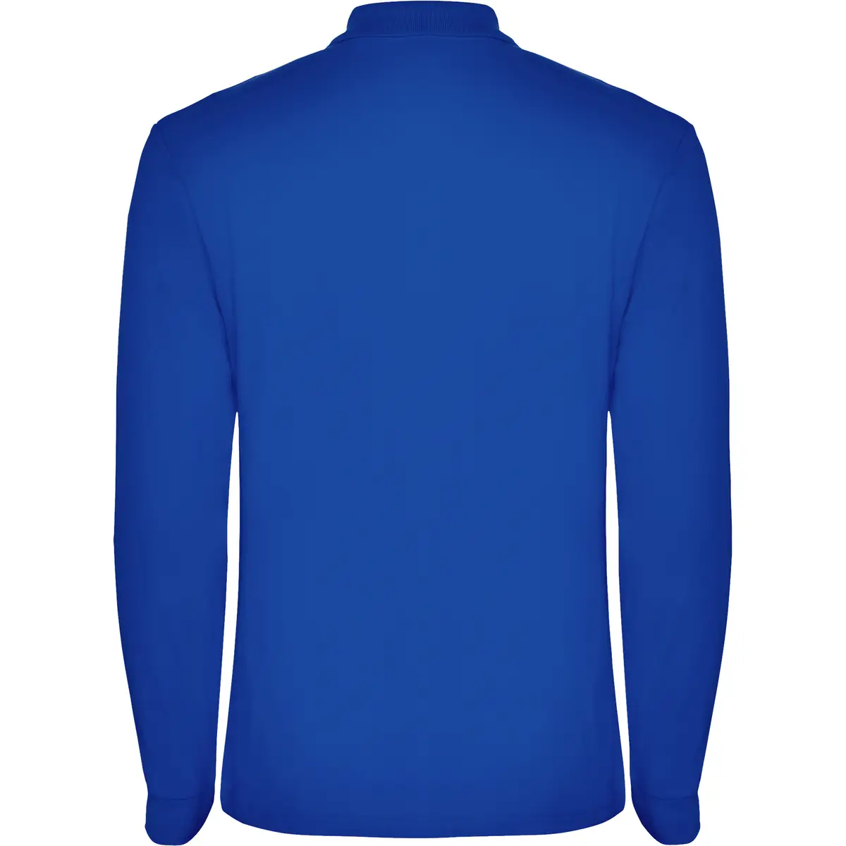 Polo piqué manga larga Roly ESTRELLA L/S 21 Polo Roly ESTRELLA L/S en azul royal de manga larga, vista trasera