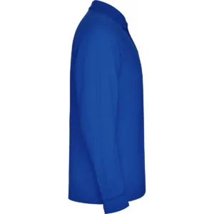 Polo Roly ESTRELLA L/S en azul royal de manga larga, vista lateral opuesta