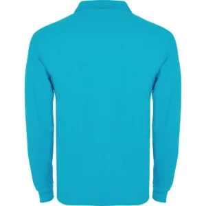 Polo Roly ESTRELLA L/S en turquesa de manga larga, vista trasera