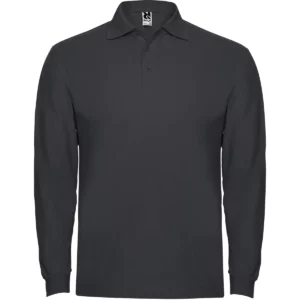 Polo Roly ESTRELLA L/S en plomo oscuro de manga larga, vista frontal