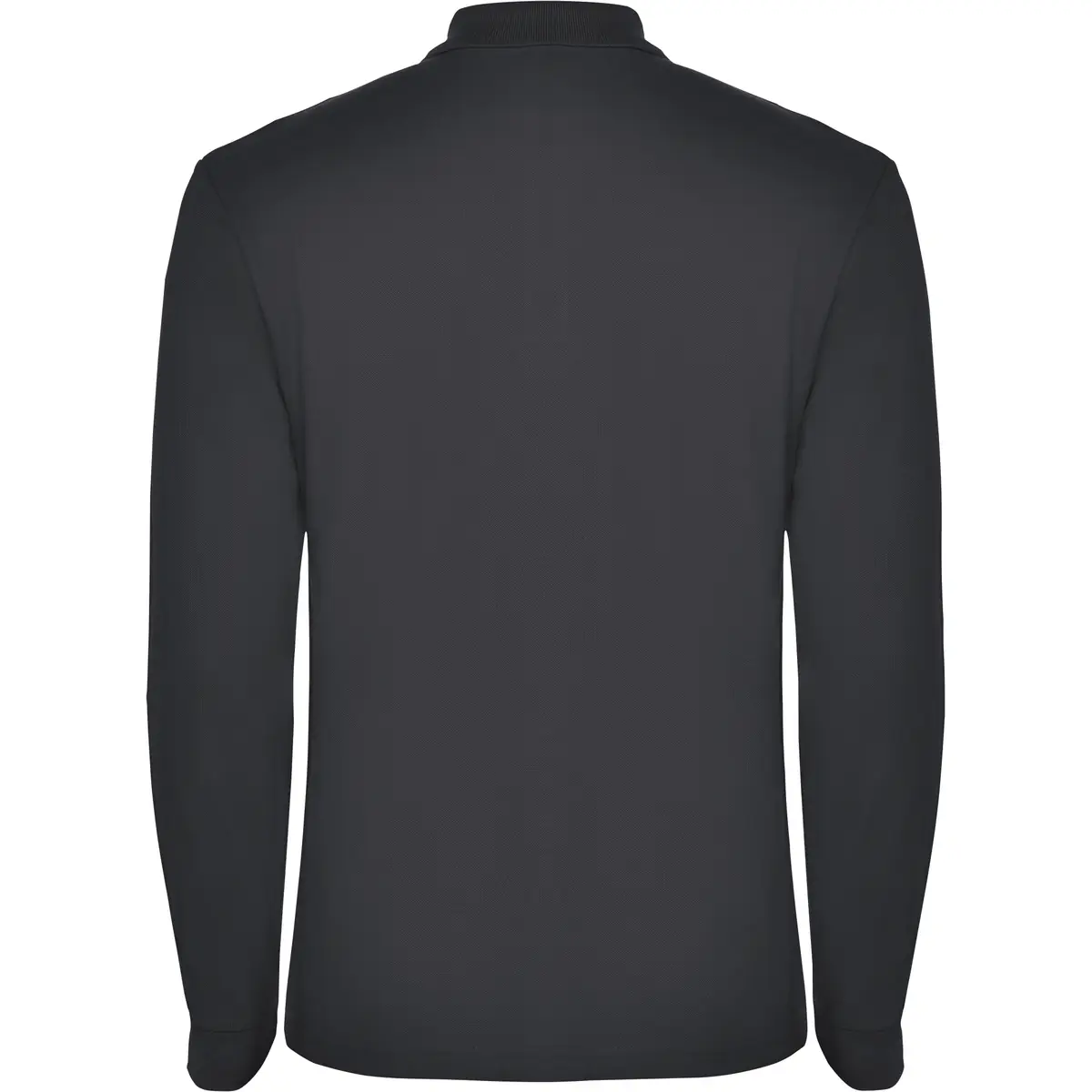 Polo piqué manga larga Roly ESTRELLA L/S 33 Polo Roly ESTRELLA L/S en plomo oscuro de manga larga, vista trasera