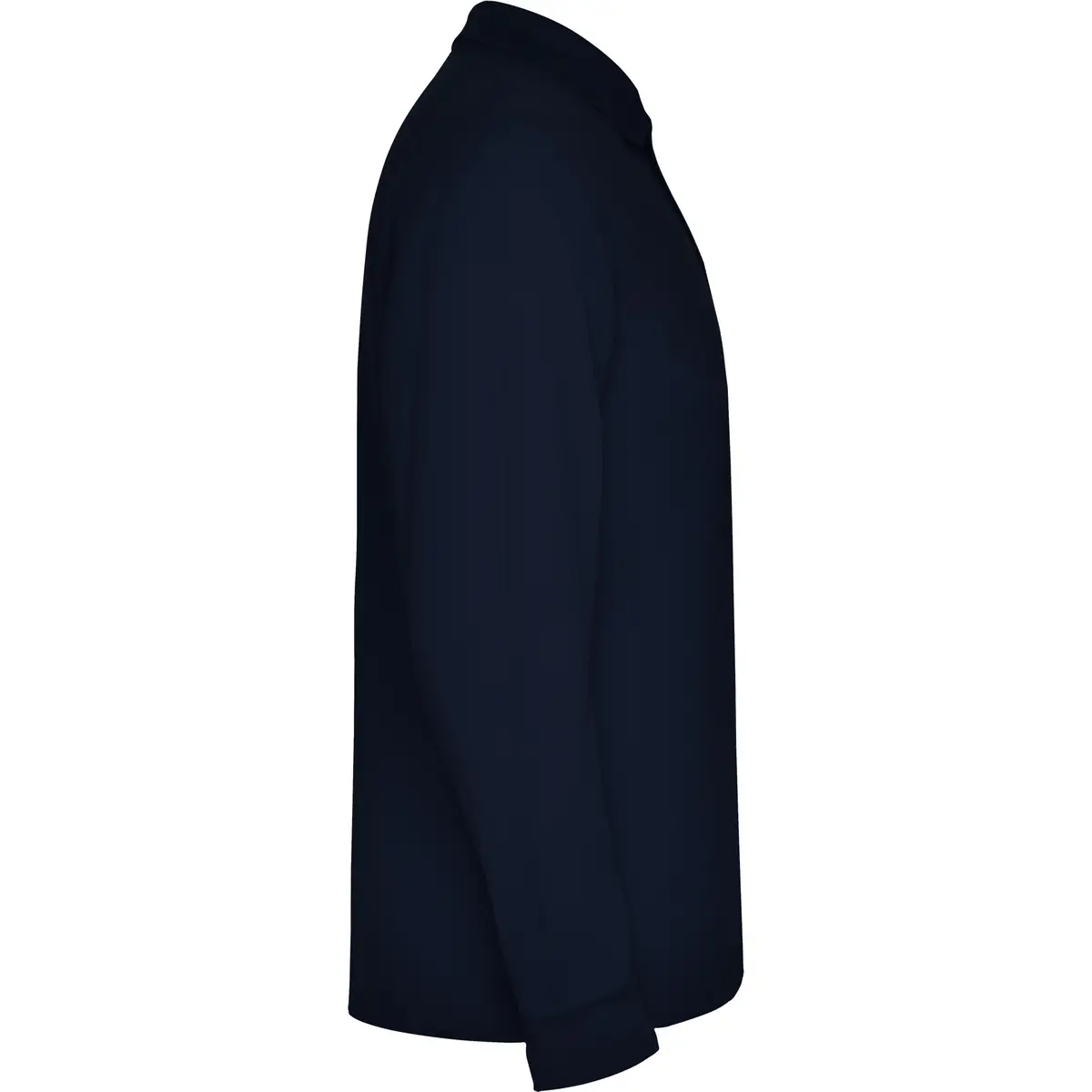 Polo piqué manga larga Roly ESTRELLA L/S 36 Polo Roly ESTRELLA L/S en azul marino de manga larga, vista lateral opuesta