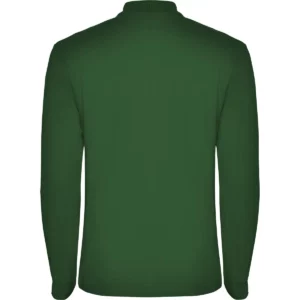 Polo Roly ESTRELLA L/S en verde botella de manga larga, vista trasera