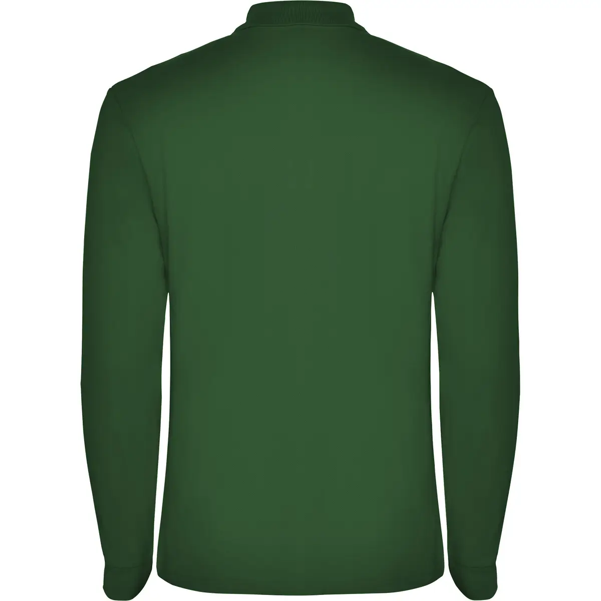 Polo piqué manga larga Roly ESTRELLA L/S 41 Polo Roly ESTRELLA L/S en verde botella de manga larga, vista trasera