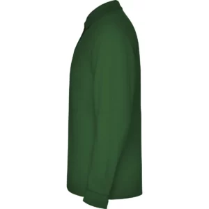 Polo Roly ESTRELLA L/S en verde botella de manga larga, vista lateral