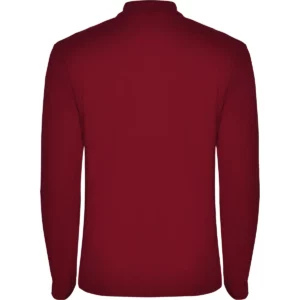 Polo Roly ESTRELLA L/S en granate de manga larga, vista trasera