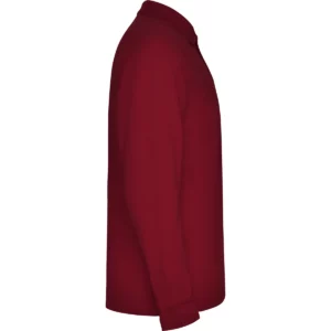 Polo Roly ESTRELLA L/S en granate de manga larga, vista lateral opuesta