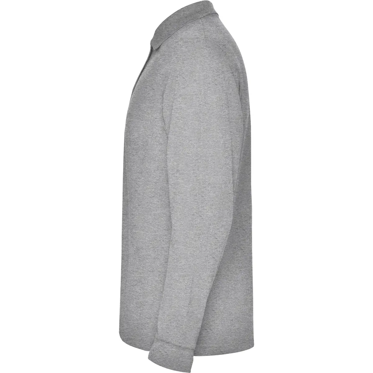 Polo piqué manga larga Roly ESTRELLA L/S 47 Polo Roly ESTRELLA L/S en gris vigoré de manga larga, vista lateral